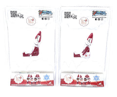 World's Smallest scène dans chaussette de Noël montrant idée cadeau compacte