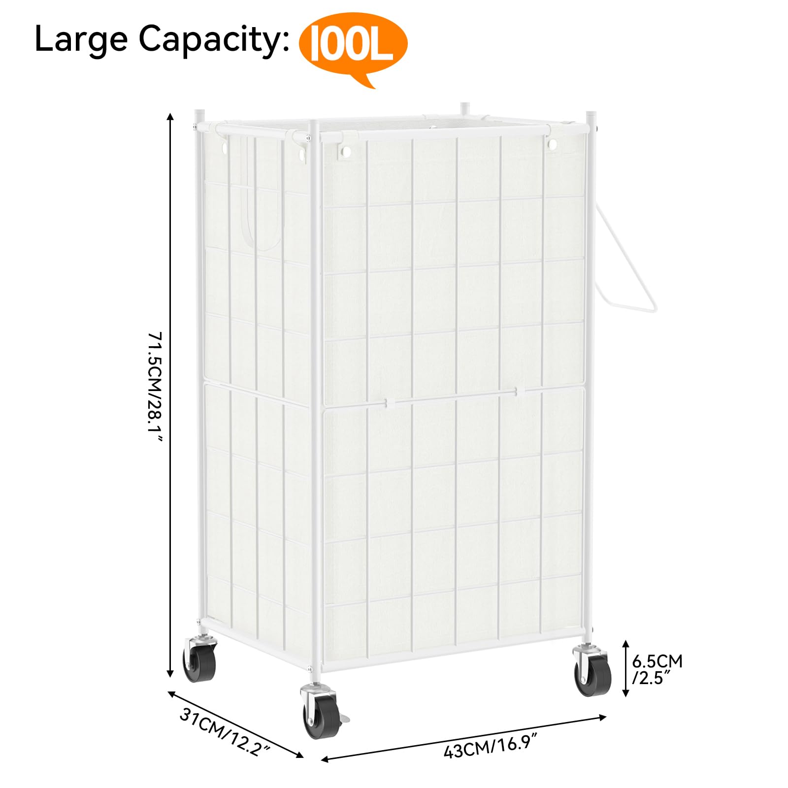 WOWLIVE panier utilisé dans une chambre pour rangement pratique