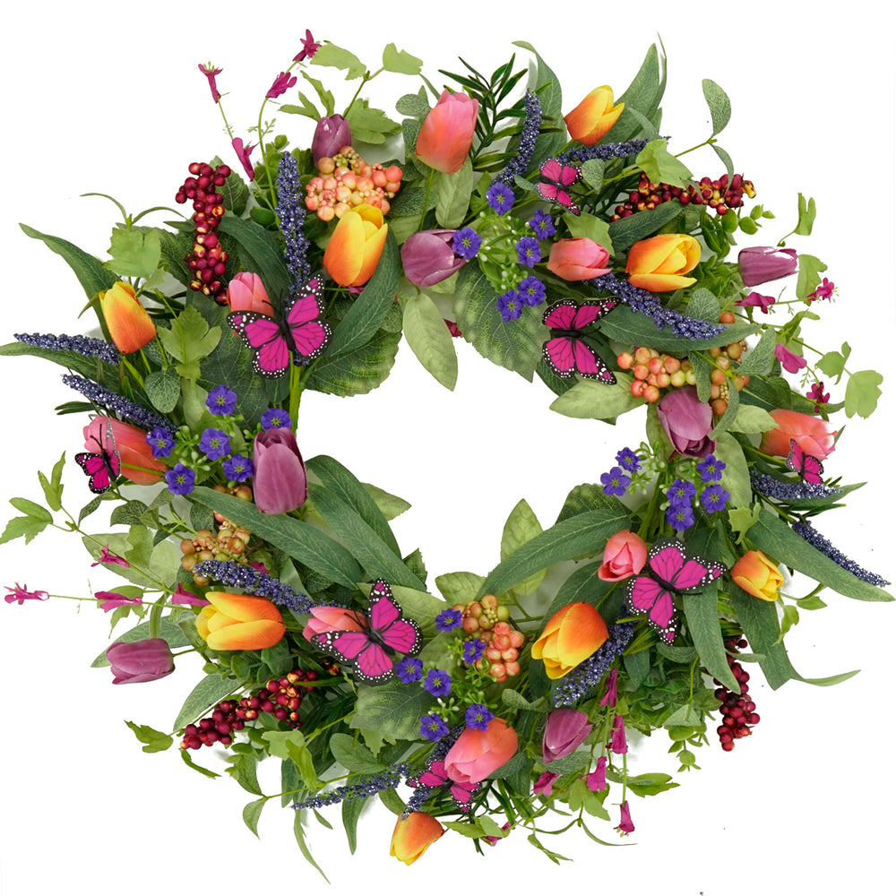 WreathDream couronne face porte pour accueil chaleureux
