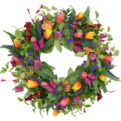 WreathDream couronne face porte pour accueil chaleureux