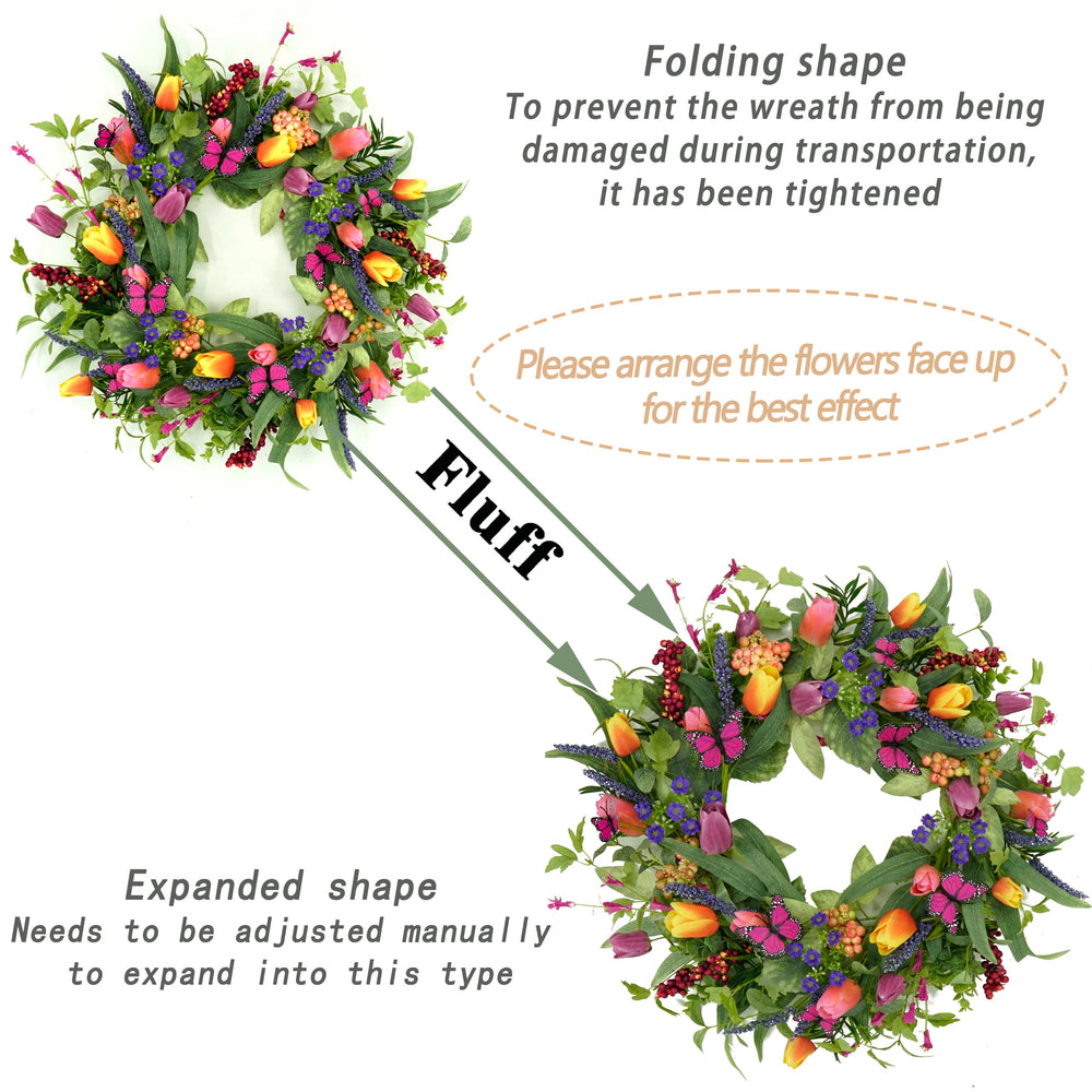 WreathDream détail pampille violette ajoutant élégance