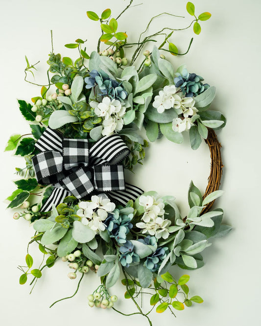 WREATHOME couronne face avant pour porte offrant accueil chaleureux