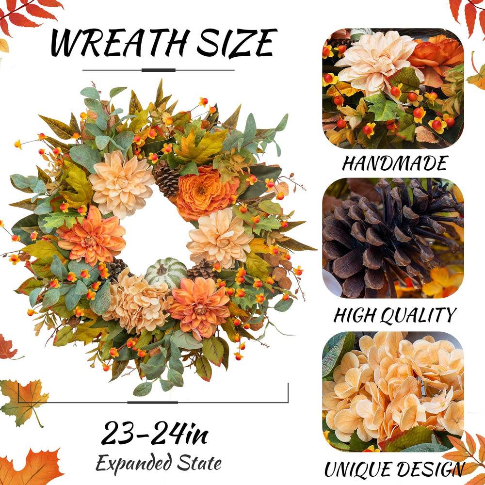 wreathqueen gros plan dahlia en soie texture réaliste et durable