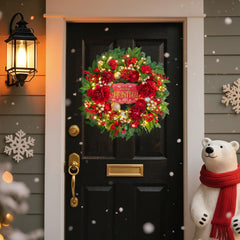 wreathqueen gros plan fleurs rouges apportant couleur et chic