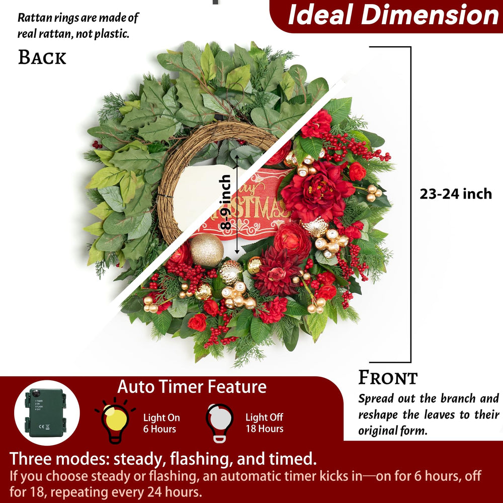 wreathqueen guirlande LED illuminée crée ambiance chaleureuse