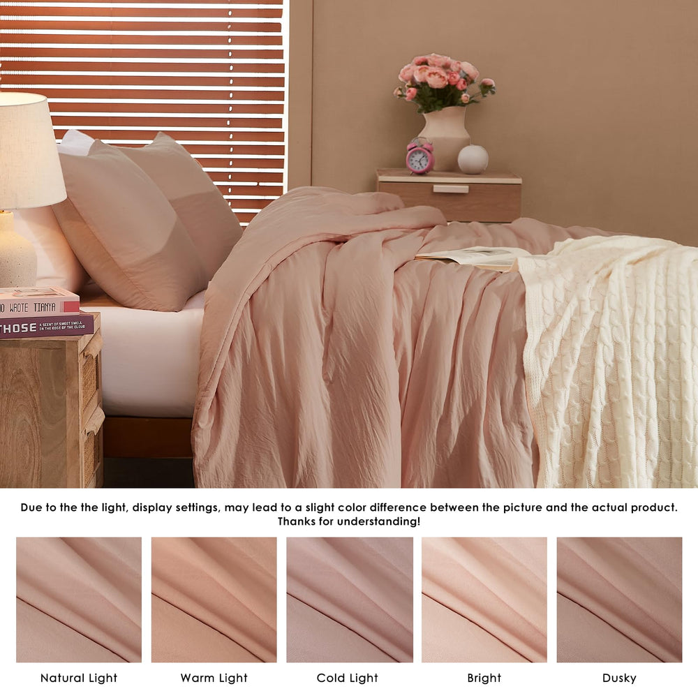 WRENSONGE comparaison taille montrant couette queen couvrant le lit