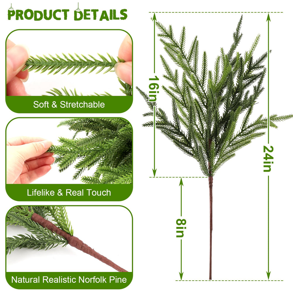Wsorik zoom sur aiguilles de pin, texture real touch naturelle