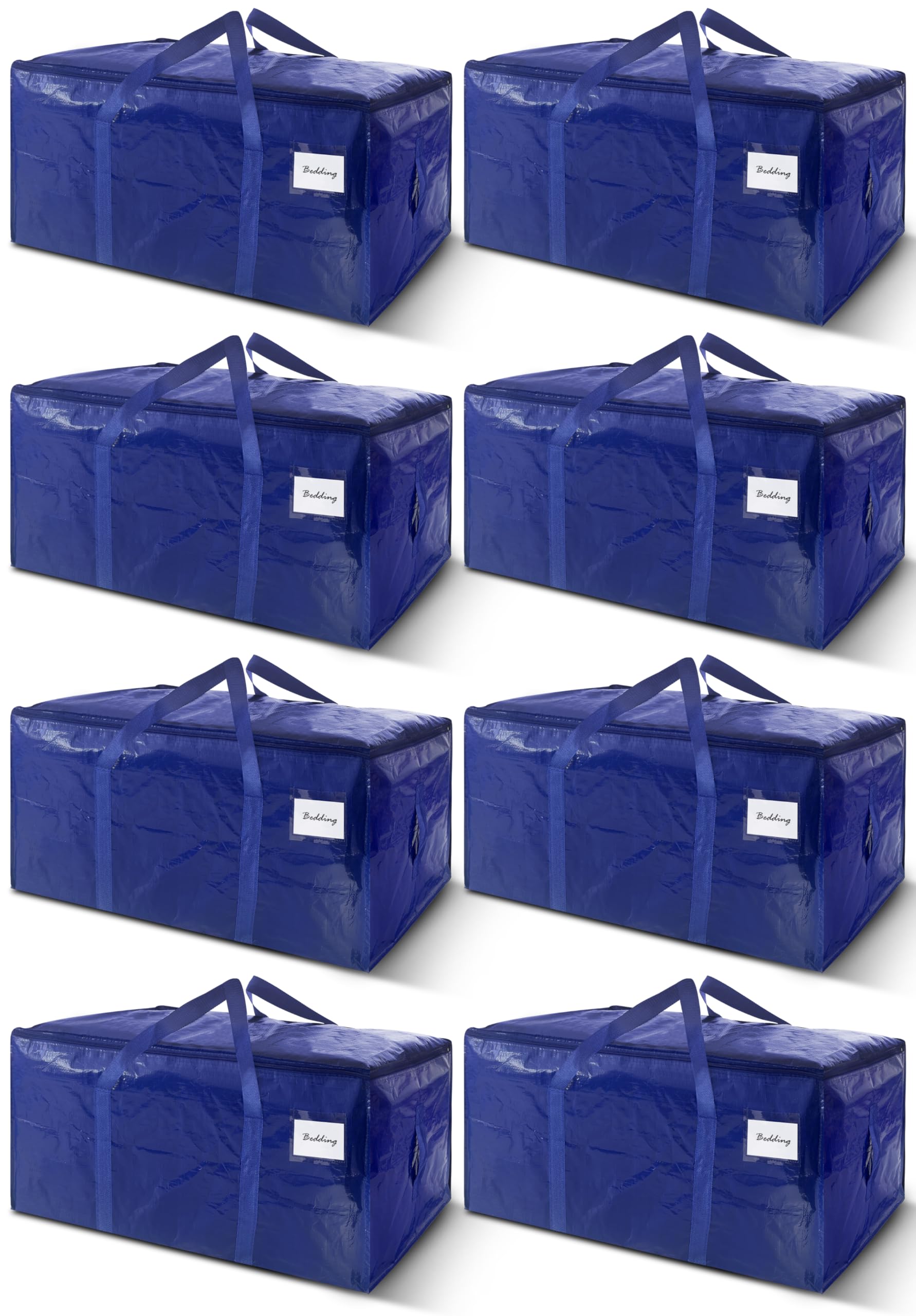 WTREE sac de déménagement face bleu foncé montrant grande capacité
