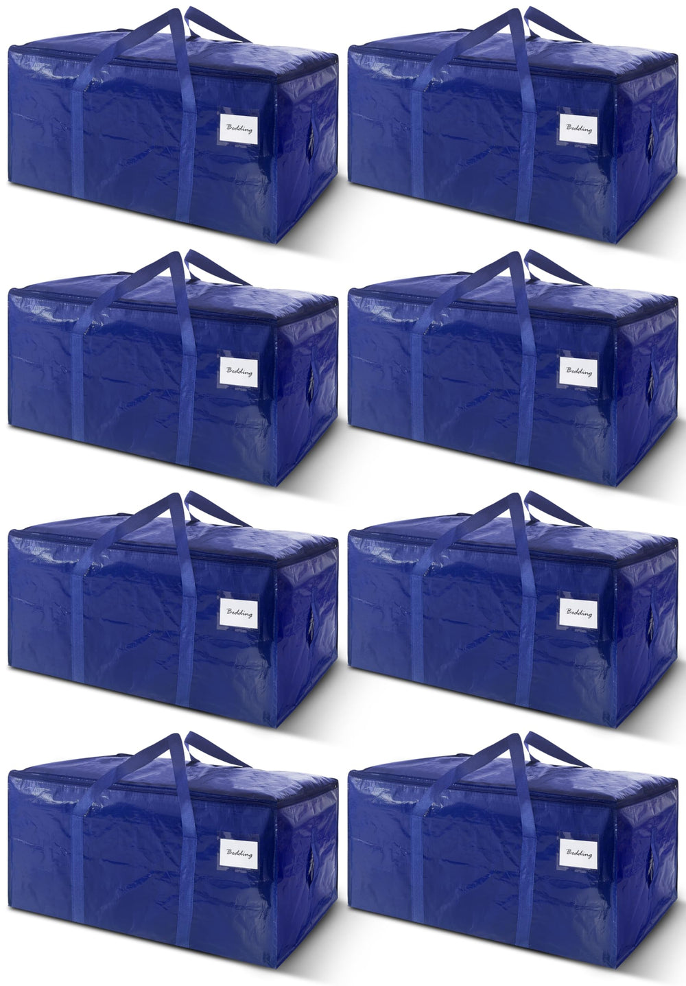 WTREE sac de déménagement face bleu foncé montrant grande capacité