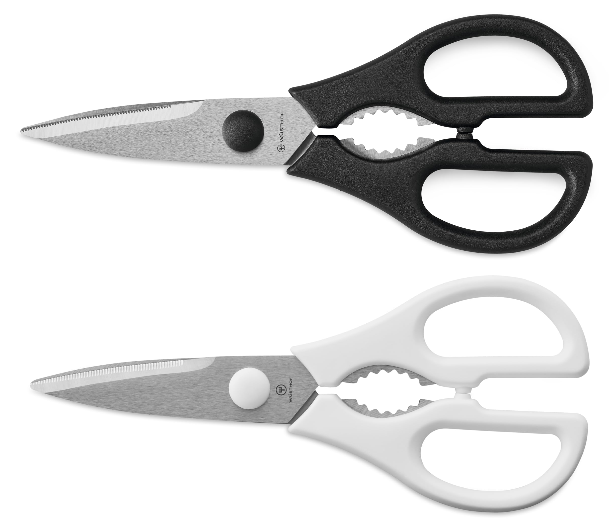 WÜSTHOF ciseaux de cuisine noir et blanc montrant design durable et polyvalence