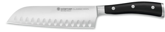 Wüsthof Classic IKON Santoku face complète, montre équilibre et finition