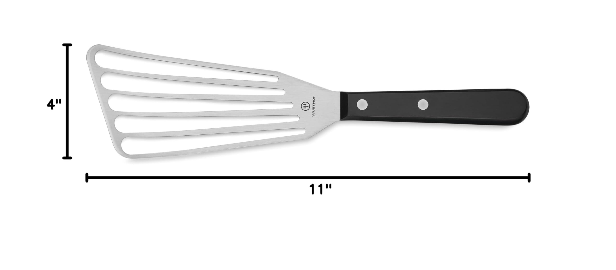 Wüsthof spatule en cuisine glissant sous un filet de poisson pour un dressage net