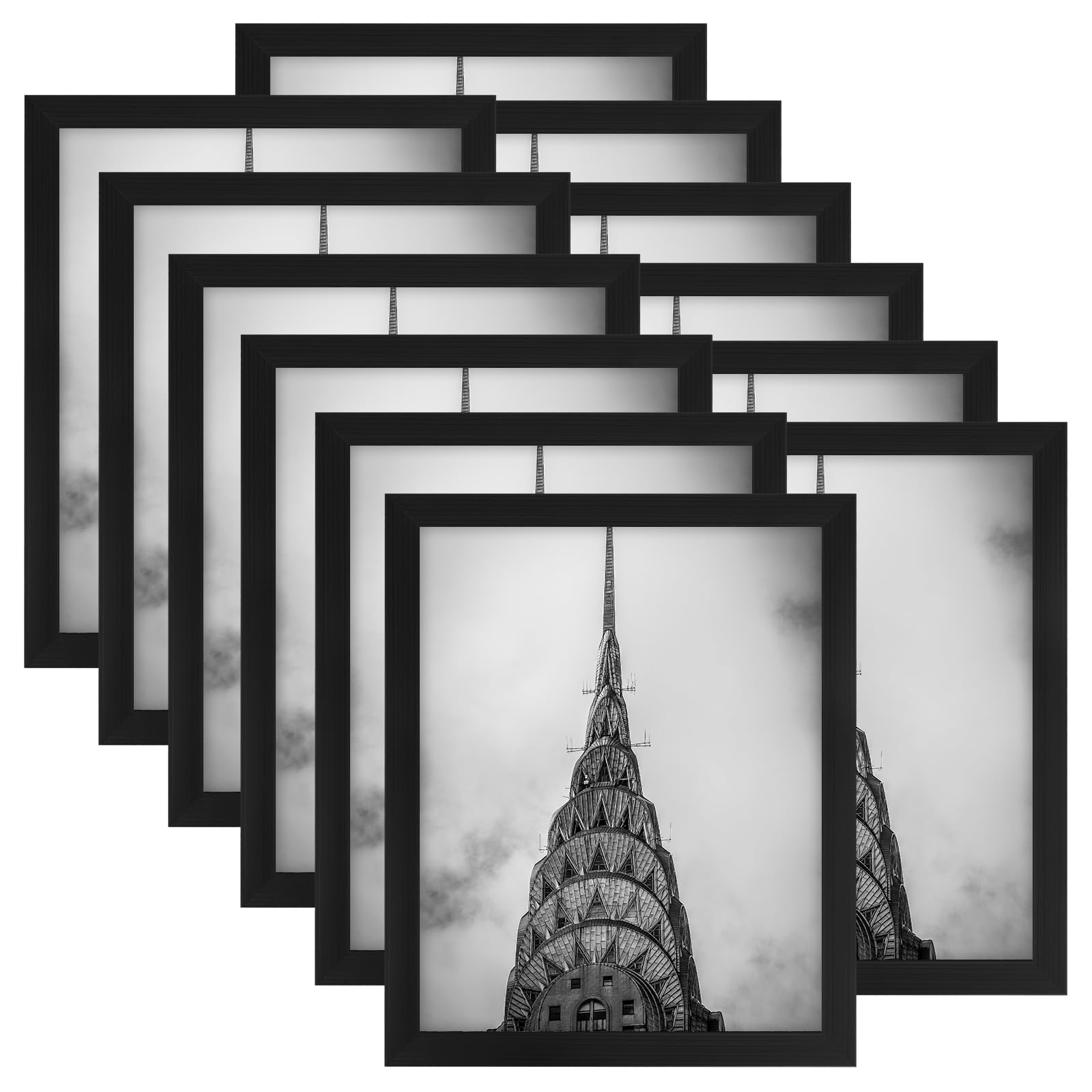 WUTL cadre 8x10 de face présentant une photo, met en valeur l'image