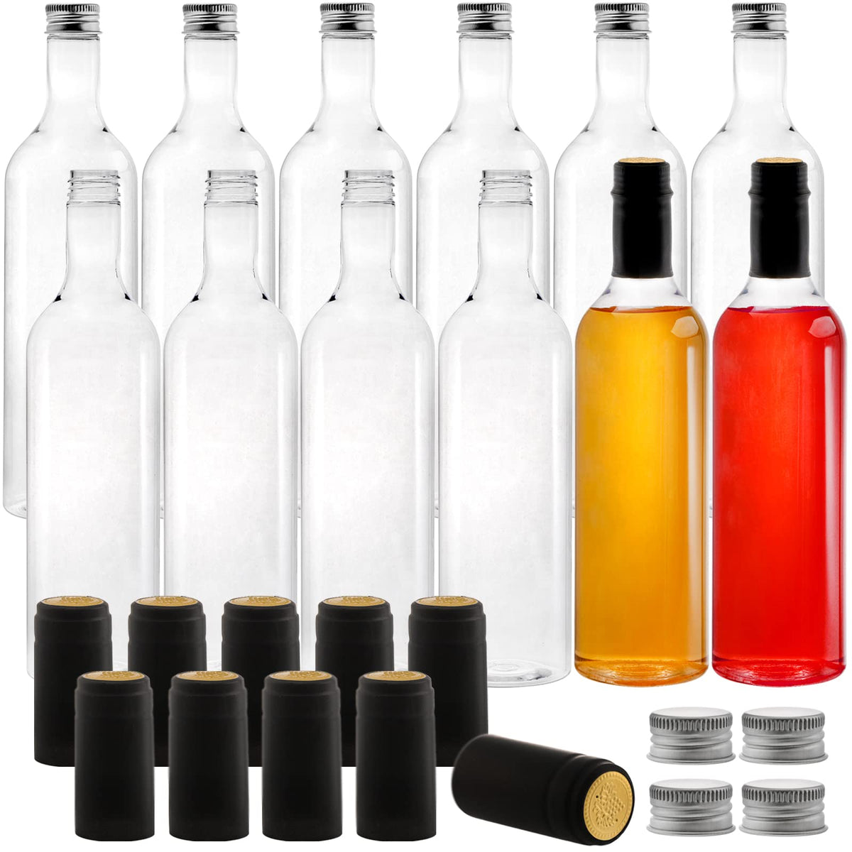 WUWEOT bouteille face 750 ml plastique, présentation élégante et sûre