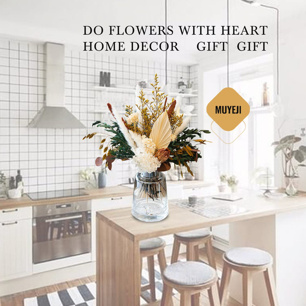 WXQX bouquet en vase dans un salon pour un rendu cosy immédiat