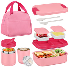 WyfKyd boîte bento face rose montrant design compact et étanchéité