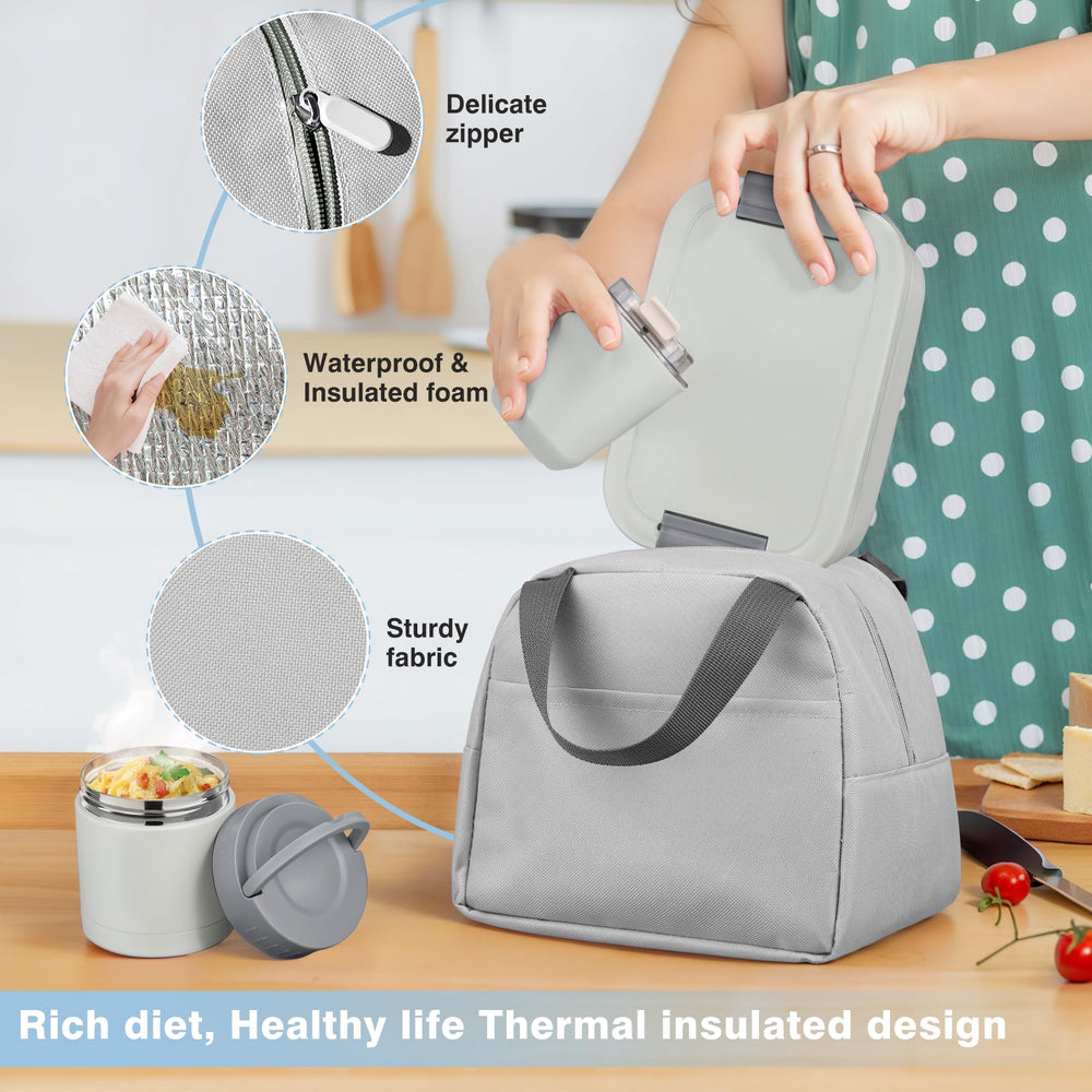 WyfKyd thermos 10,5 oz avec poignée, garde la température et facile à transporter