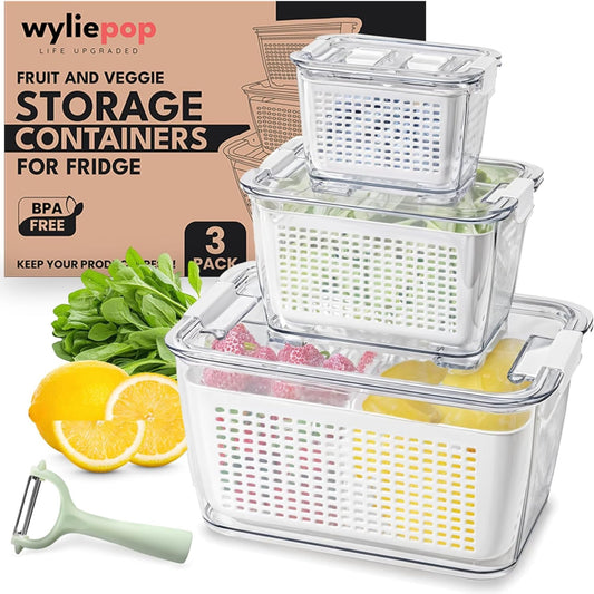 Wyliepop vue avant de la boîte transparente montrant le rangement efficace
