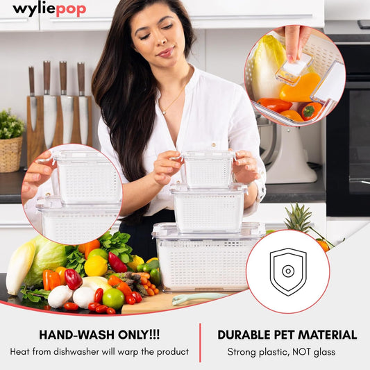 Wyliepop gros plan sur la passoire amovible facilitant le rinçage rapide