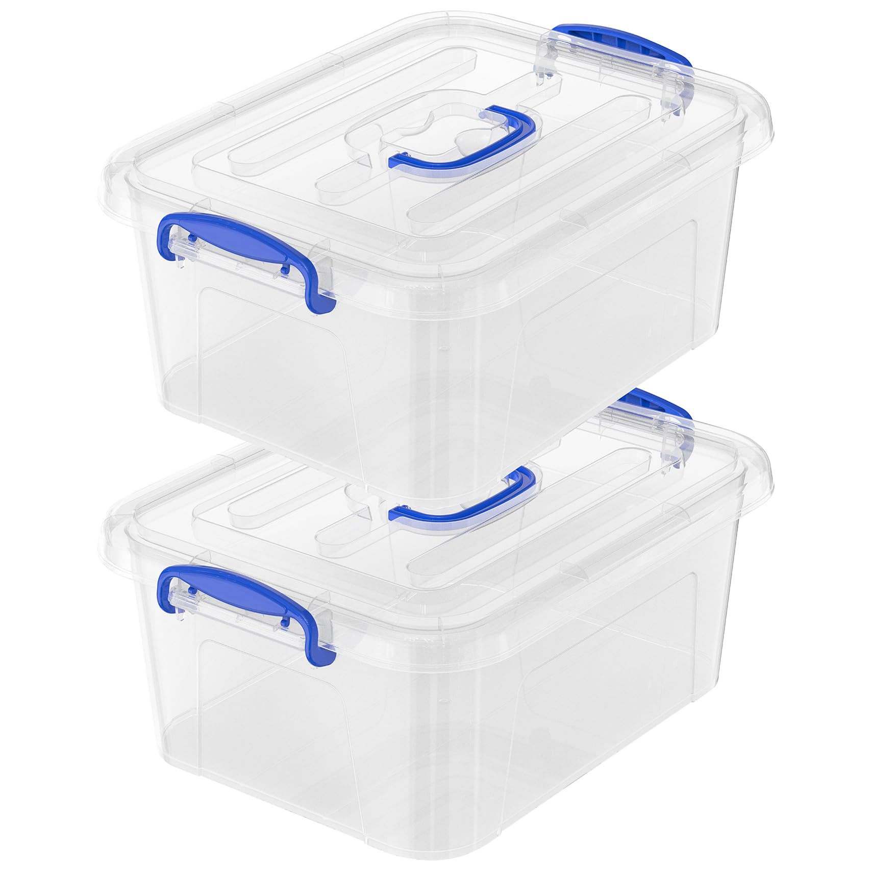 WYT vue frontale de la boîte transparente montrant organisation rapide