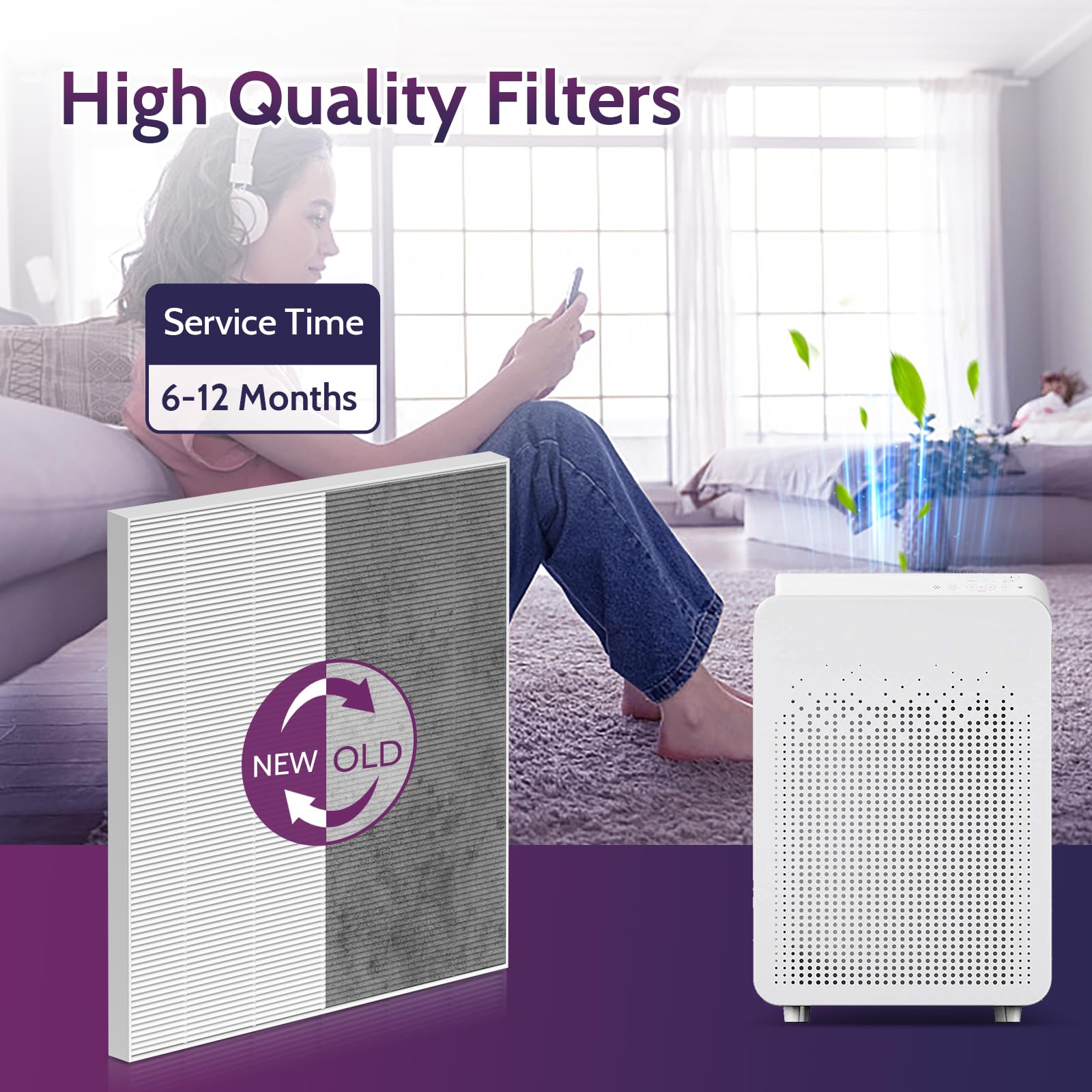 XBGG insertion du filtre dans Winix C545 pour une installation simple