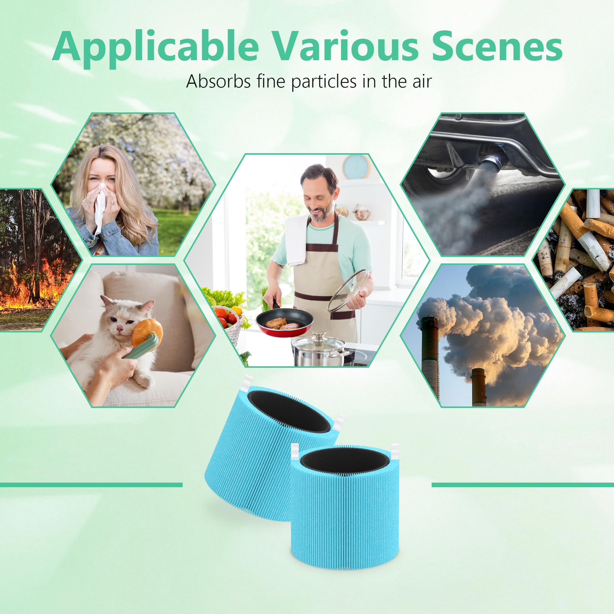 XBWW filtre dans chambre illustrant air plus frais et environnement sain