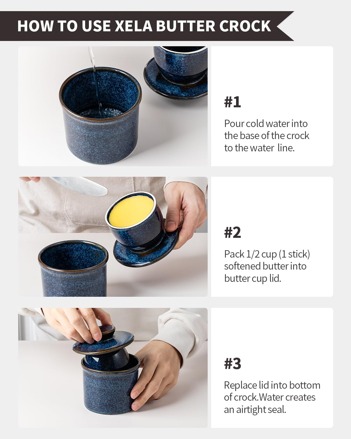 XELA beurrier sur une table dressée mettant en valeur le design comme cadeau élégant