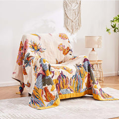 XIBLC couverture face arrière réversible offrant deux looks décoratifs