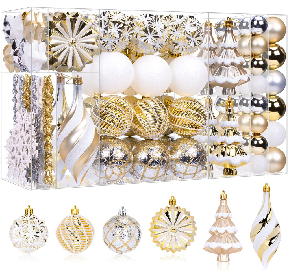 XIFAN vue générale du coffret 108 ornements offrant une décoration complète