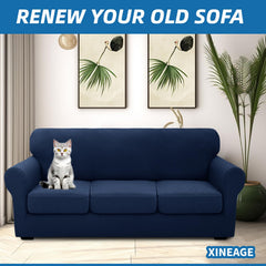 XINEAGE housse accoudoir montrant couverture complète et finition