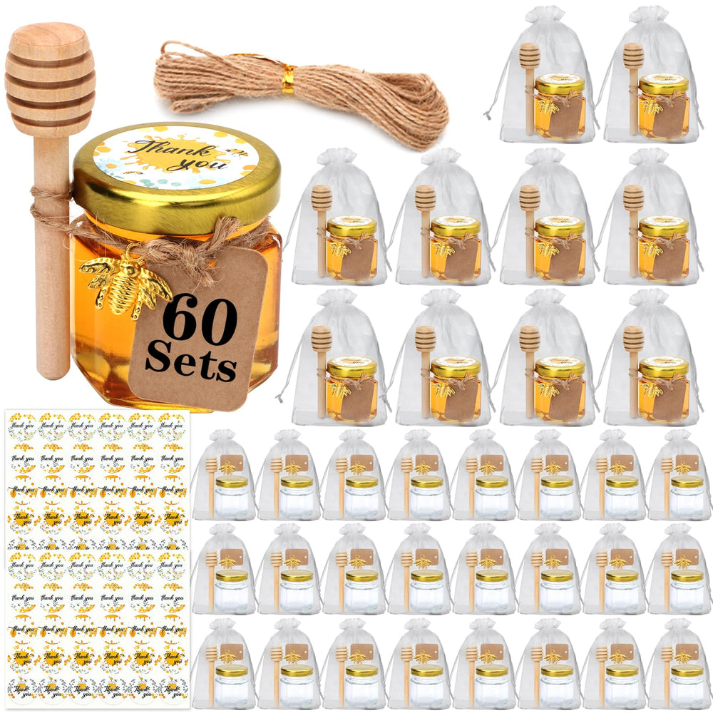 XING-RUIYANG pots de miel frontaux montrant look élégant et présentation prête