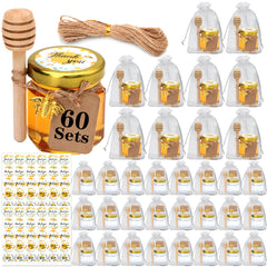 XING-RUIYANG pots de miel frontaux montrant look élégant et présentation prête