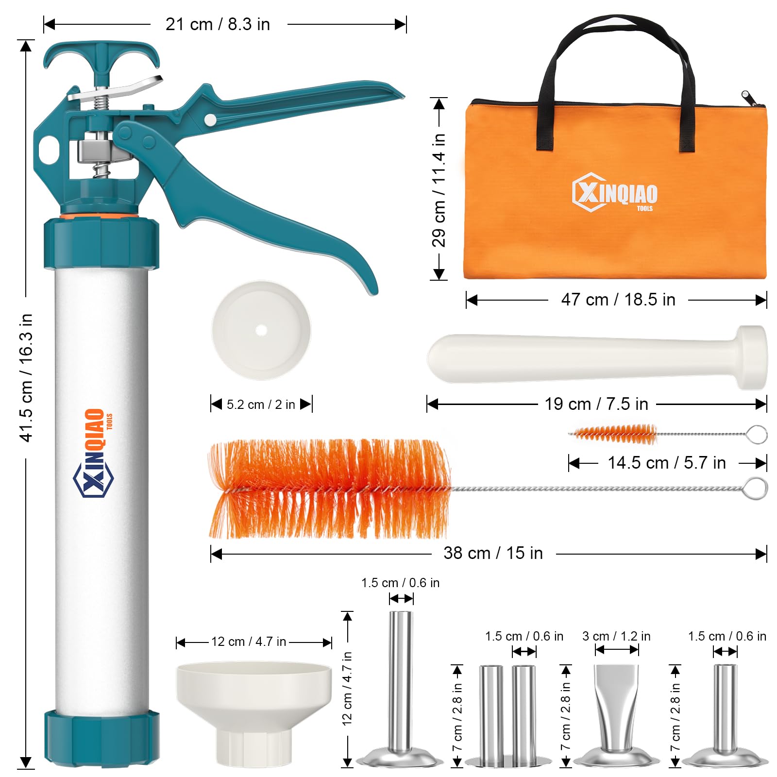 XINQIAO tube en aluminium gros plan illustrant matériau alimentaire durable