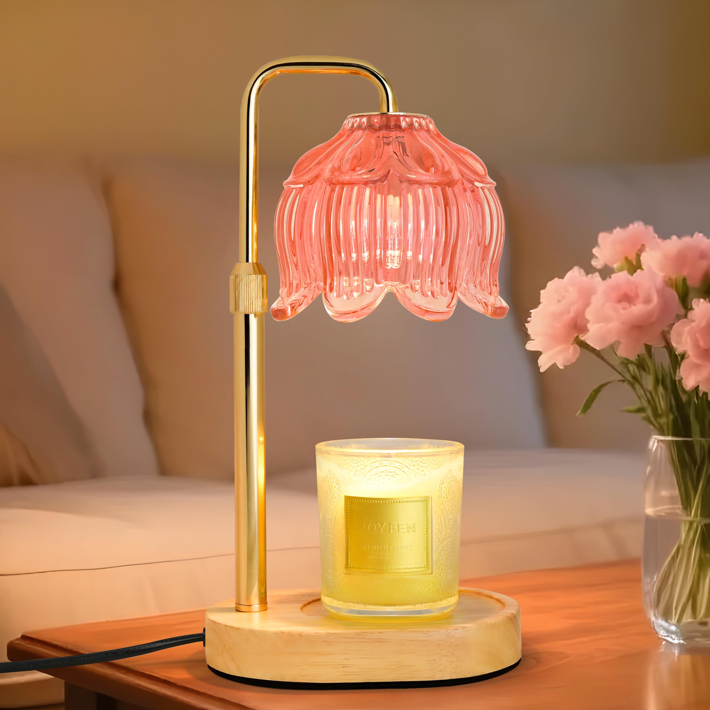 XJZJY lampe chauffe-bougie face avant élégante créant une ambiance chaleureuse
