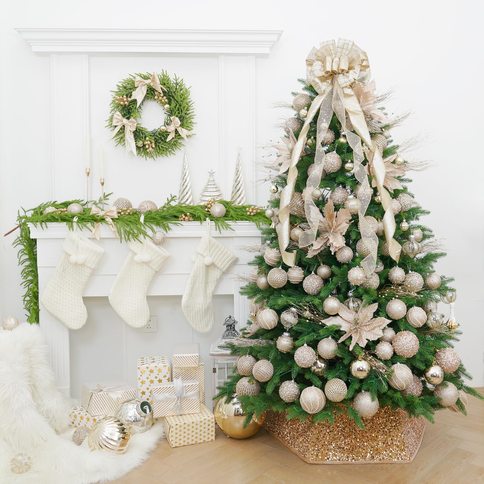 XmasExp mise en scène festive créant ambiance lumineuse