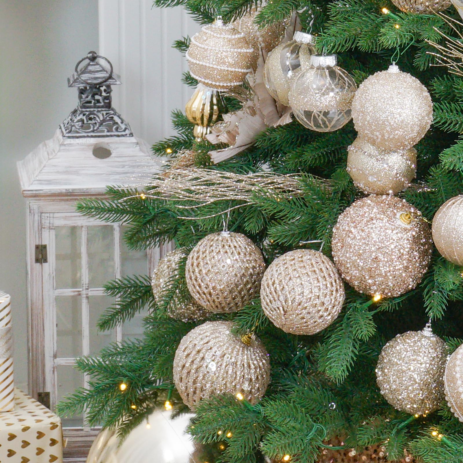 XmasExp rangement en boîte protégeant boules entre saisons