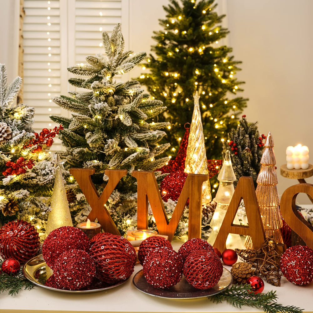 XmasExp boule suspendue à une guirlande, facile à installer