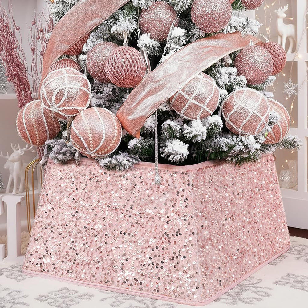 XmasExp packaging du collet prêt à ranger et protéger les sequins