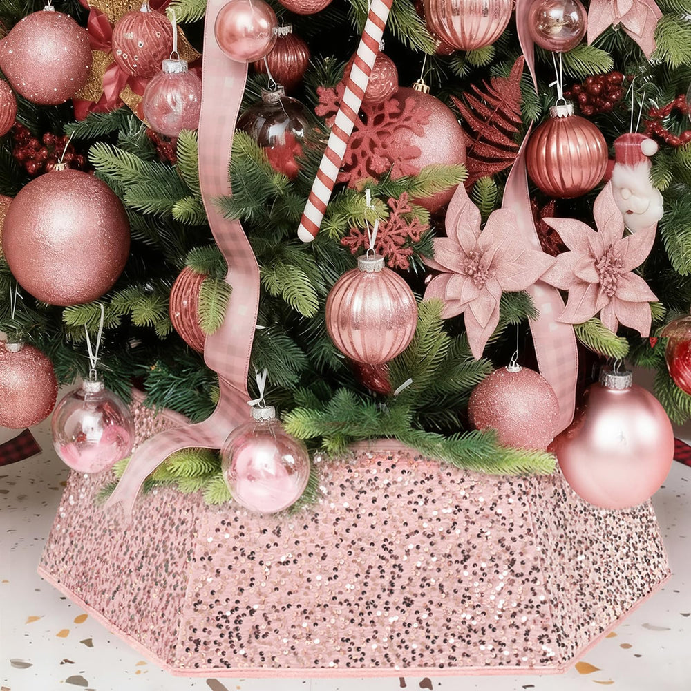 XmasExp collet devant rose gold montrant finition élégante