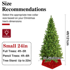 XmasExp collet autour d'un sapin décoré pour un rendu festif immédiat