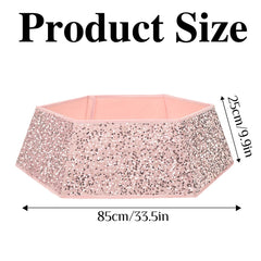 XmasExp gros plan sequins montrant brillance durable