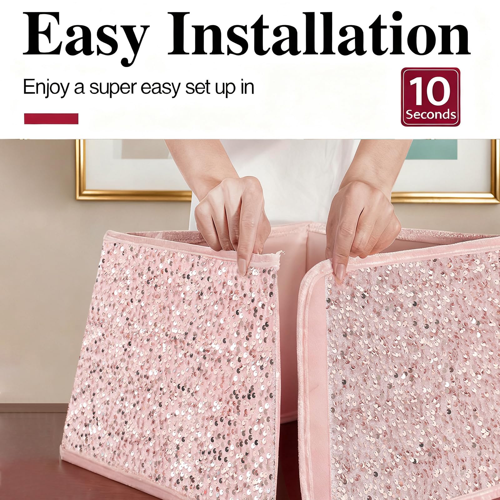 XmasExp gros plan sur sequins montrant texture brillante et résistance