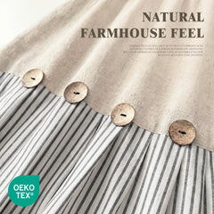 XOGUIBO gros plan tissu lin montrant texture naturelle et tombé élégant