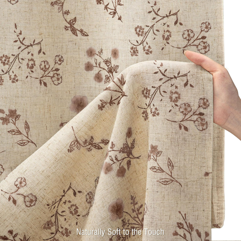 XOGUIBO motif floral marron proche pour un rendu décoratif élégant