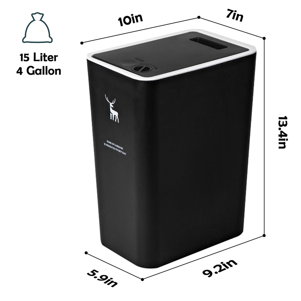 XPIY paire de poubelles ensemble pour tri et utilisation multiple