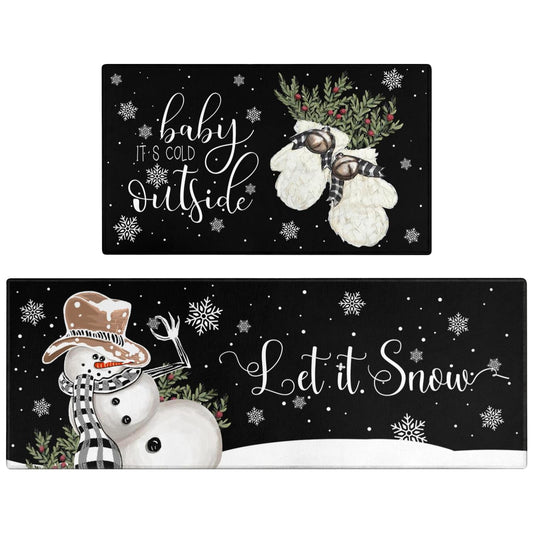 Xsinufn tapis face avant motif Noël apporte décoration festive et confort