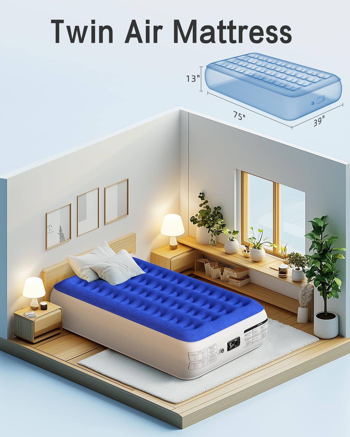 Xsleep matelas plié dans sac pour transport et rangement facile