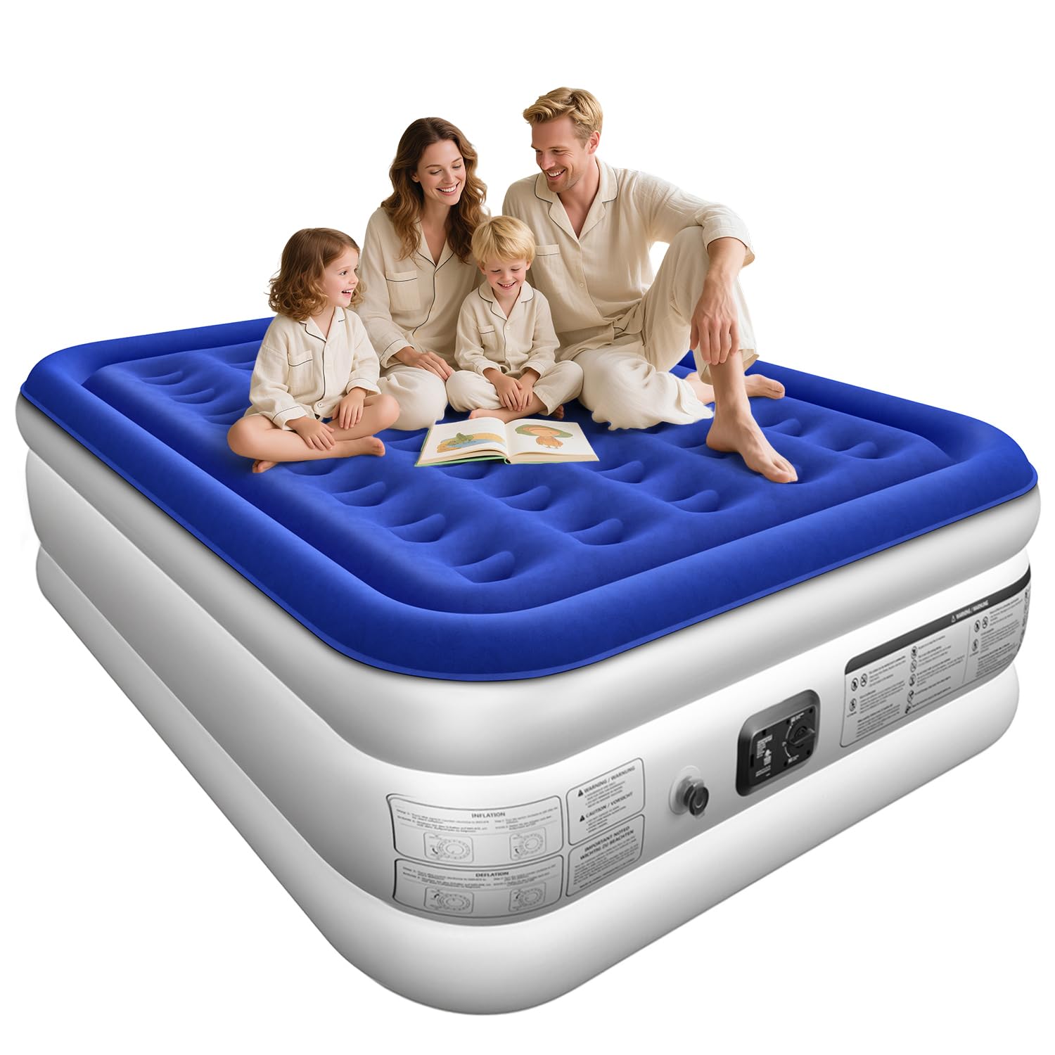 Xsleep face avant du matelas queen montrant la finition douce et accueillante