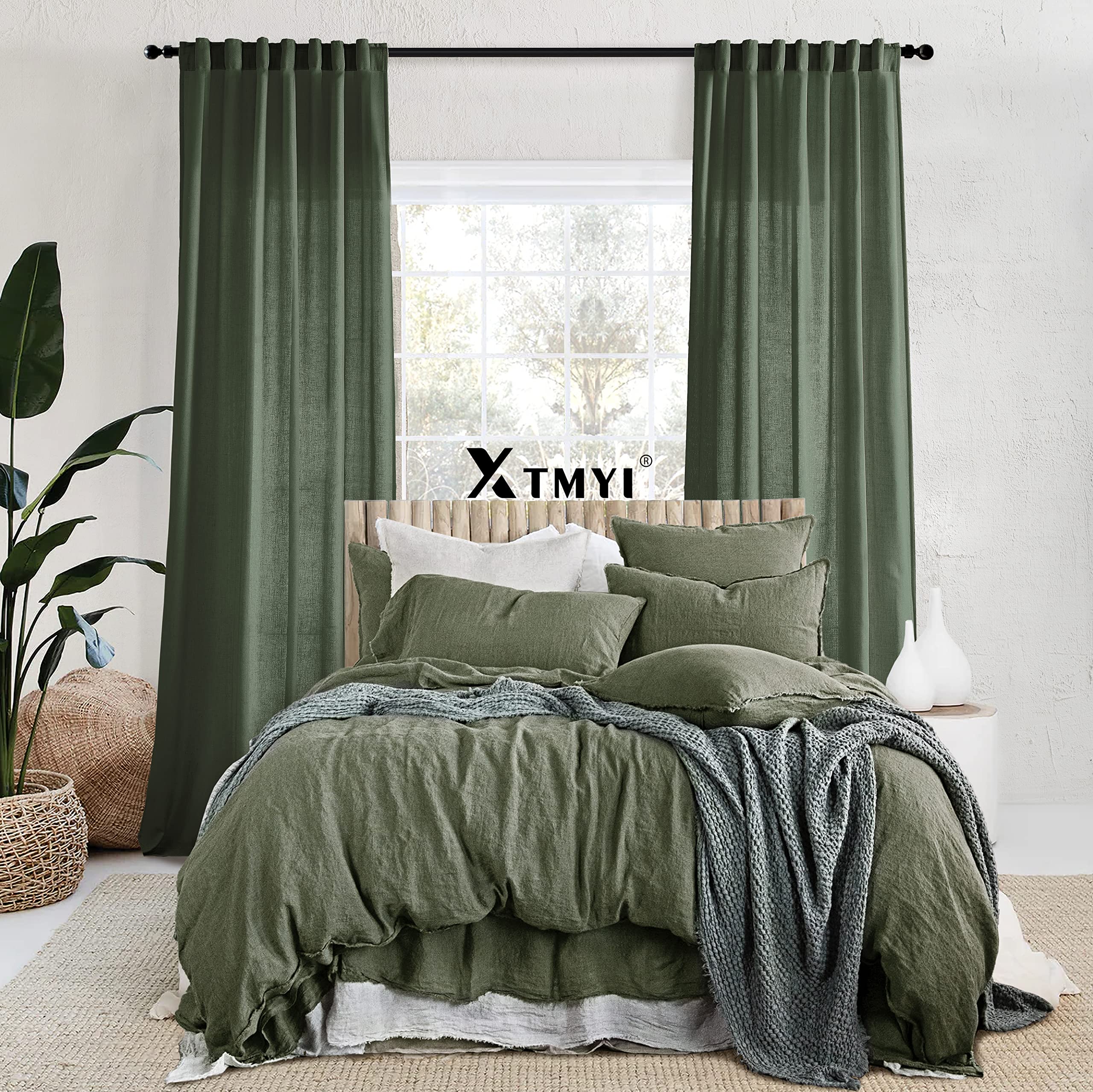 XTMYI rideau installé dans chambre offrant look bohème moderne