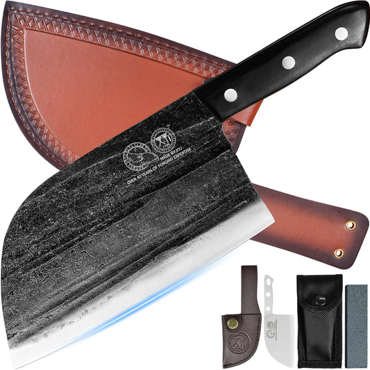 XYJ couteau 7,5" avant avec emballage cadeau protégeant l’outil